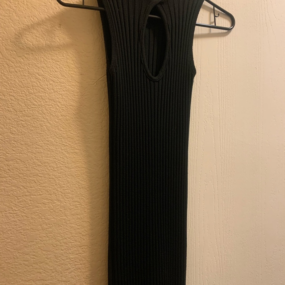 Body shaping black party dress